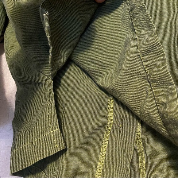 Bryn Walker Avocado Tencel Green Button Front - Picture 6 of 11